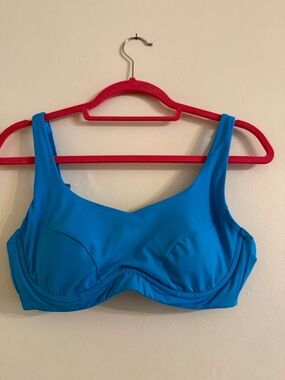 Athleta Bright Blue Underwire Swim Bralette -NWOT